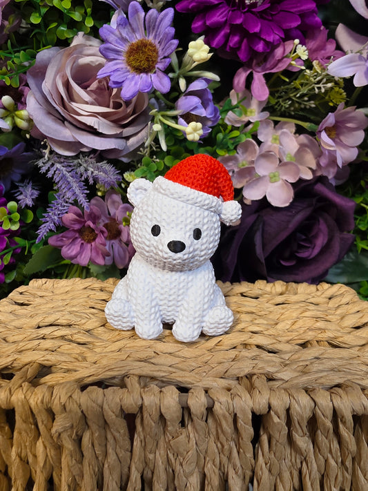 Christmas Polar Bear - Red Hat